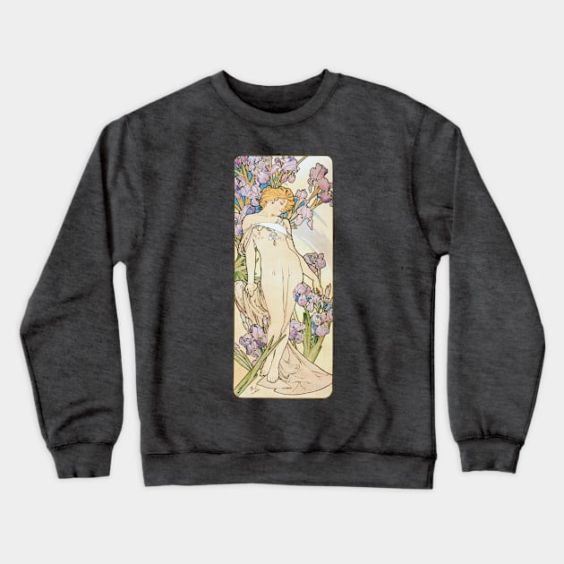 Iris, flower personified Crewneck Sweatshirt by UndiscoveredWonders